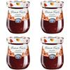 Menz&Gasser, Confettura Extra di Fragole Prima Frutta, con 50% di Frutta, Realizzata con Frutti di Alta Qualità IQF, Lavorata in Trentino-Südtirol, Naturalmente Senza Glutine, Vegan, 4x340 g