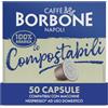Caffè Borbone Le Compostabili - 50 Capsule Compatibili Nespresso®*, Caffè Macinato in Capsule Compostabili 100% Arabica - Compatibili con le Macchine ad uso domestico Nespresso®*