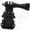 jojofuny Supporto Rotante 360° a Sgancio Rapido J-hook Nero Abs per Action Cam | Compatibile Modelli 5/5s/4/4s/3+/3/2/1 e Yi, Base Stabile, Uso Adesivi Piatti o Curvi