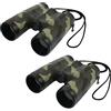 PENGY 2 x Telescopio Binoculare Obiettivo 4 x 31 mm Modello di Camouflage per bambini & Cordino