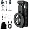 Generic Treppiede per selfie con rotazione a 360°, supporto portatile multifunzionale per registrazione video con telecomando, mini gadget tascabile per iPhone