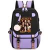 Generisch Mengmiao K-Katseye Zaino Unisex per Bambini, Impermeabile Zaino per la Scuola con Scomparto per Laptop, Ampio Spazio di Archiviazione, Zaino Stile Coreano Fan con Sophia Manon Daniela Lara Megan