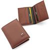 JAGUAR Porta Carte di Credito Uomo in Pelle con Protezione RFID e Logo Distintivo, Portacarte Uomo Portadocumenti Leggero e Comodo, Idea Regalo per Compleanno, Occasioni Speciali (Azteco)