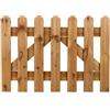TheGoodGarden Cancello in Legno da Esterno 100x70 cm - Modello Diritto Ermes - Premontato - Trattato in Autoclave - Legno Naturale - Senza Ferramenta - Recinto Giardino in Legno - Made in Italy