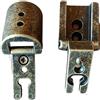 Darfix Cerniera per Armadio Mobili Anticata - Stile Arte Povera, Finitura Bronzata, Scodellino Diametro 27mm