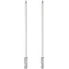 QUARKZMAN 2Pz #1 Punte Cacciavite Phillips PH1 1/4 Gambo Esagonale 6 (150mm) Lungo 4mm Asta Inserti per Avvitatore Punta Trapano a Croce Magnetiche Acciaio S2 per Utensili, Grigio