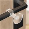 Aestustheri Fermaporta a Ventosa - 4 pcs Fissa la Maniglia della Porta, Previene il Rumore del Vento, Protegge Maniglia e Muro, Facile da Installare, Ideale per Più Porte, Materiale in Silicone
