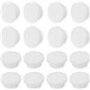 QUARKZMAN 16 Pezzi Anelli Di Troppo Pieno Per Lavello, Guarnizione Per Lavello Da Bagno E Cucina Copri Foro Del Lavello Rotondo A Foro Semi-Aperto Inserto (Bianco)
