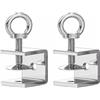 SENRISE 2 morsetti a C in acciaio inossidabile 304, resistenti morsetti a C, bulloni a occhiello, regolabili ad ampia apertura, strumenti per la lavorazione dei metalli, lavorazione del legno, edifici (20 mm)