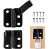 JIASI&JIESY 2 Pezzi Chiavistello per Porta in Legno, Catenaccio Chiavistello Chiusura Della Porta, Serratura Porta Scorrevole, con 8 Viti, Aperto a Destra, per Finestra, Porta, Recinzione