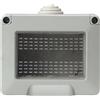 ZOREI Scatola Porta Frutti Da Esterno IP40, Compatibile Con Vimar Plana (1, Custodia 3P IP55 Con Coperchio)