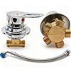 Ysislybin Miscelatore Doccia, Valvola Deviatrice per Doccia a 5 Vie con Interfaccia Filettata G 1/2 Pollice e Inserto Valvola in Ceramica Miscelatore Acqua Fredda e Calda in Due Parti con 30 cm Tubo Dell'acqua