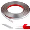 ddckj 6M Modanatura Adesiva per Pareti PVC Strisce Adesive Argento Striscia Adesiva Muro Decorativa per Porte, Finestre, Cornice Adesiva per Pareti (LARG.: 1 cm, SP.: 3 mm)
