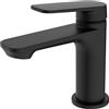 BELZ Rubinetto Bagno Lavabo, Miscelatore Monocomando in Ottone Massiccio, Rubinetteria per Lavandino a Risparmio Idrico e Durevole, Nero Opaco