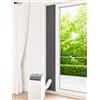 CoolFrech® Guarnizione porta 30-249 cm terrazza balcone Loggia per condizionatore mobile - anche per finestre - montaggio rapido senza fori/colla - guarnizione condizionatore [73cm]