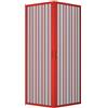 GRANISUD Box doccia 75 x 75 cm H 185 cm in PVC apertura centrale angolo 2 ante pieghevole rosso