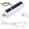 CHFUNE Scaldacqua istantanea elettrico, scaldabagno doccia, 3500 W, 220 V, mini scaldabagno per cucine, bagni, ristoranti, hotel, ecc, spina UE (argento)