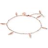 Purelei Vitamin Sea cavigliera da donna, cavigliera regolabile in acciaio inossidabile con piccoli ciondoli di pesce, gioiello estivo per piedi per spiaggia, vacanza e sandali, 21-25 cm, idea regalo