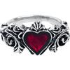 Alchemy Gothic Betrothal Donna Anello colore argento S peltro