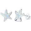 JFASHOP Orecchini a stella marina per donna Orecchini a forma di stella marina in argento sterling 925 Orecchini con animali ipoallergenici Gioielli da spiaggia con stella marina Regali per donne Ragazze