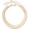 Habselikob Collana Donna Catena Multiplo Oro Catena Serpente Impilabile con Cuore Zircone Croce Ciondolo Gioielli Oro