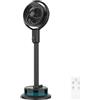 Cecotec Ventilatore Nebulizzatore a Piantana EnergySilence 390 Freshessence Ace. 50W, 1,65L, Telecomando, 8 Velocità, Oscillazione Automatica, Display Touch LED, Timer, Sollievo Immediato