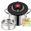 SEB Clipso + Chef Expert 8 L - Pentola Minute con 4 programmi, 6-8 persone, Cottura rapida, Compatibilità forno, P4571400