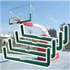 Generic Imbottitura per tabellone da basket, striscia protettiva imbullonata, protezione per bordi resistente alle intemperie, adatta a tutti i sistemi, facile installazione