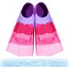 bechoanigel Pinne da Nuoto per Bambini,Pinne Corte in Silicone, Unisex Comode Pinne da Allenamento, Pinne Corte da Snorkeling e Allenamento per Bambini e Adulti (Viola, XS)
