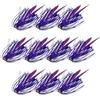 Generisch Jigs, esche da pesca, esche per basso, 10 pezzi in silicone luminoso, gonne per esche da pesca flessibili, per l'uso di spigoli d'acqua