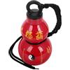 WHAMVOX Borraccia Sportiva Forma Zucca Rossa Stile Cinese Retrò Grande Capacità Portatile per Palestra e Viaggi con Cinturino Riutilizzabile