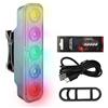 Generic Fanale posteriore per bicicletta, fanale posteriore per bici da strada, ricaricabile tramite USB, luce di sicurezza a LED, 4 modalità, lampeggiante, luce posteriore impermeabile per guida notturna e