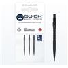 Harrows HM Grip Heavy Metal Quick Points - Punte per freccette ispirate a Ryan Searle con anelli quadrati per le dita, sistema di punti rapidi anti-rottura per scambi rapidi dei punti, 30 mm, nero