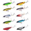 Generic XILILHC 5/10PCS Minnow Fishing Lure 13g/15g/35g Crankbaits Top Acqua Galleggiante Wobblers Rotante Coda Morbida Pike Carpa Esca Attrezzatura da Pesca(10PCS all Color,13g)