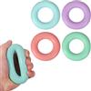 YELARXI Anelli per allenamento di forza della presa, portatili, rinforzanti per dita e avambraccio, adatti per (atleti, arrampicata, allenamento, fitness), 4 pezzi, 9 cm, 30-27 kg, set di colori 3