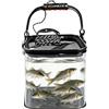 Generic Secchio d'acqua - 20 x 20 x 20 cm, secchio per campeggio, cestino trasparente per lavaggio auto, secchio pieghevole per uomini, pescatori, pescatori, pescatori, esterni, riva, barca,