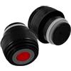Yardwe 2 Pezzi Coperchio di Ricambio per Bottiglia Termica 500-1200 Ml con Guarnizione di Perdite, Tappo Nero per Tazze da Viaggio e Borracce Isolate, Accessorio Compatto per Uso