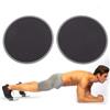 Gucagle 2 Pezzi Esercizio Scorrevole Disco Scorrevole Fitness Core Slider Sport Allenamento Completo del Corpo per Palestra di casa Yoga Terapia Fisica Nero 7 Pollici