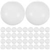 Zerodeko 100 Pezzi Palline da Ping Pong e Effetto Luminoso al Buio Alta Elasticità Bianca in Plastica per Giochi di Famiglia e Partite Indoor e Outdoor