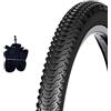 ECOVELO 1 COPERTONE + 1 CAMERA D'ARIA 26 x 2.00 (50-559) PER MTB COUNTRY MOUNTAIN BIKE BICI BICICLETTA NERO