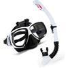 Keenso Occhialini da Nuoto Immersione Scuba Snorkeling Occhiali da Immersione Set da Snorkeling a Secco con Supporto per Action Cam per i Viaggi (Taglia unica)