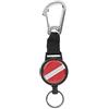 WIHFHGZ Wire Stretch Spring Lanyard in Acciaio Inox 316, Antilost con Anello per Chiavi, Accessorio Immersione - Resistente alla Corrosione, Riavvolgibile Automatico, Portatile e Leggero