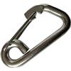 TUXCAXI Moschettone con Occhiello a Molla Versatile e Resistente, Pratico moschettone in Acciaio Inossidabile per Barca, Portachiavi a Forma di Artiglio di, Argento, 8x80mm