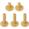YELARXI Tee da golf in gomma, simulatore di golf ad altezza regolabile per tappetini, 2 pezzi da 3,8 cm a forma di croce e 3 tee cavi da 2 15/16 e gialli, adatti per (tappetini da golf, campo guida