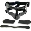 RNXRZANK Protezione Naso Maschera Viso Guardia Facciale Paraspruzzi con Cinghia Regolabile Materiale PC Sagomato Adatta per Adulti Partite Competizioni, 17x10 cm