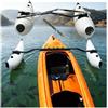 VSAQLNWZ Stabilizzatore Kayak, Regolabile Kayak Inflatable Outrigger Stabilizzatore, Robusto Kit Stabilizzatore Gonfiabile 3 Colori per Il Tuo Stile,White