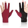 Generic Guanti da biliardo a tre dita - Guanti da biliardo per mano sinistra 3 dita | Uomini Donne Sport Biliardo Biliardo Mano sinistra o Destra | Guanti antiscivolo per stecca da biliardo, accessori