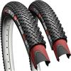 Fincci Brenta Coppia Copertoni Bici 28 Tubeless Ready 700x38c - 2 Copertoni Aramidici Antiforatura Nylon 1mm 120 TPI ETRTO 40-622 - per Elettrica, Ibrida, Strada, Gravel