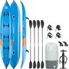 AQUASTIC Cortez 16'9 - Kayak gonfiabile per 4 persone, 510 cm, con fondo Drop-Stitch, portata 340 kg e accessori