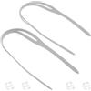 Zerodeko Cinturino in Silicone per Maschera Snorkeling 2 Pezzi con Fibbia Sicura, Ricambio Facile per Occhiali Subacquei, per Vacanze Estive e Immersioni